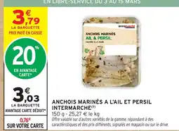 Intermarché Hyper INTERMARCHE Anchois marinés a l'ail et persil offre