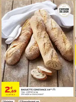Intermarché Hyper Baguette constance x4 offre