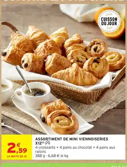 Intermarché Hyper Assortiment de mini viennoiseries x12 offre