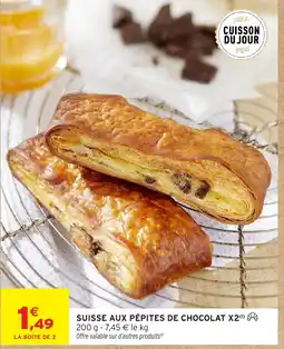 Intermarché Hyper Suisse aux pépites de chocolat x2 offre