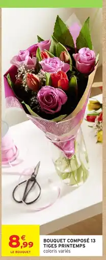 Intermarché Hyper Bouquet composé 13 tiges printemps offre