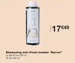 Monoprix Shampoing anti-chute homme korres offre