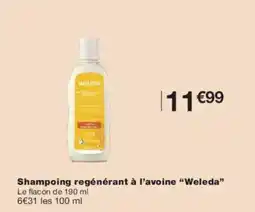 Monoprix Shampoing regénérant à l'avoine weleda offre