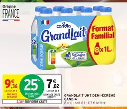 Intermarché Hyper CANDIA Grandlait uht demi-écrémé offre
