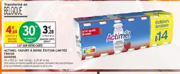 Intermarché Hyper ACTIMEL Yaourt à boire édition limitée danone offre