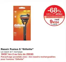 Monoprix Rasoir fusion 5 gillette offre