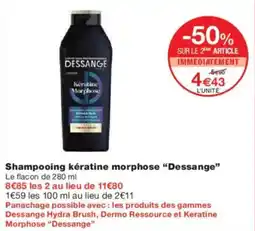 Monoprix Shampooing keratine morphose dessange offre