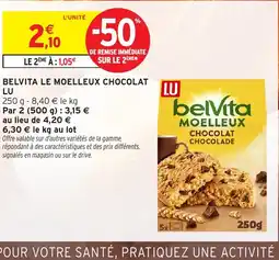 Intermarché Hyper LU Belvita le moelleux chocolat offre