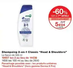 Monoprix Shampoing 2-en-1 classic head & shoulders offre