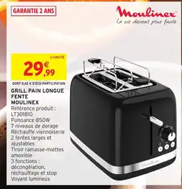 Intermarché Hyper MOULINEX Grill pain longue fente offre