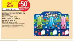 Intermarché Hyper SMARTIES Mini-lapins multipack x3 offre