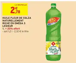 Intermarché Hyper LESIEUR Huile fleur de colza naturellement riche en omega 3 offre