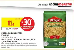 Intermarché Hyper FIORINI Pâtes coquillettes offre