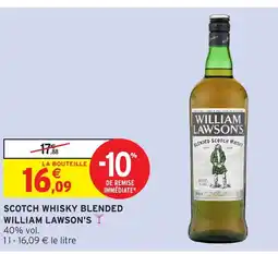 Intermarché Hyper WILLIAM LAWSON'S Scotch whisky blended offre