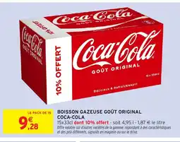 Intermarché Hyper COCA-COLA Boisson gazeuse goût original offre