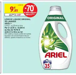 Intermarché Hyper ARIEL Lessive liquide original 35 lavages offre