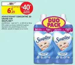 Intermarché Hyper SOUPLINE Adoucissant concentré 3d grand air offre