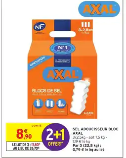 Intermarché Hyper AXAL Sel adoucisseur bloc offre