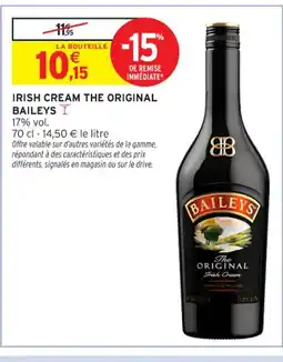 Intermarché Contact Irish cream the original offre