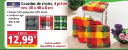 Norma Coussins de chaise, 4 pièces offre