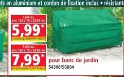 Norma Pour banc de jardin offre