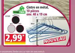 Norma TOPTEX Cintre en métal, 10 pièces offre