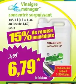 Norma Vinaigre libre ménager concentré surpuissant offre