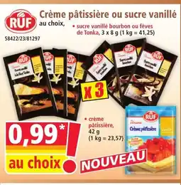 Norma RUF Crème pâtissière ou sucre vanillé offre