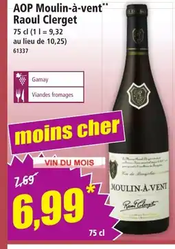 Norma AOP Moulin-à-vent Raoul Clerget offre