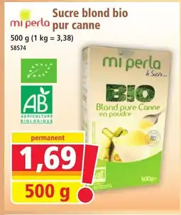 Norma MI PERLA Sucre blond bio pur canne offre