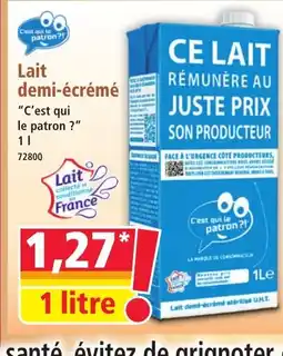 Norma Lait demi-écrémé offre