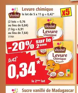 Norma VAHINÉ Levure chimique offre