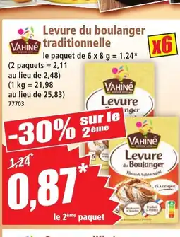 Norma VAHINÉ Levure du boulanger traditionnelle offre