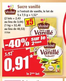 Norma VAHINÉ Sucre vanillé offre