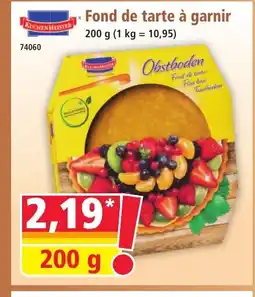 Norma KUCHEN MEISTER Fond de tarte à garnir offre