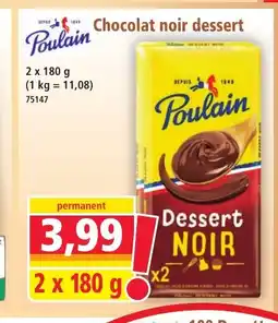 Norma POULAIN Chocolat noir dessert offre