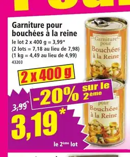 Norma Garniture pour bouchées à la reine offre