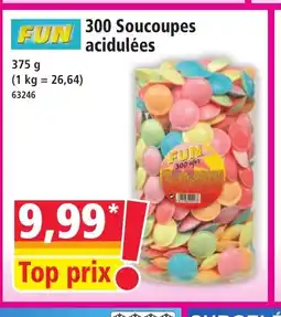 Norma FUN 300 Soucoupes acidulées offre