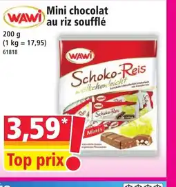 Norma WAWI Mini chocolat au riz soufflé offre