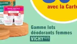 E.Leclerc Parapharmacie Gamme lots déodorants femmes vichy offre
