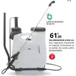 Bricomarché Pulvérisateur à dos 12l offre