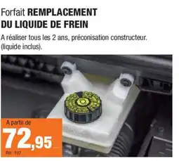 Autobacs Remplacement du liquide de frein offre