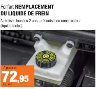 Remplacement du liquide de frein