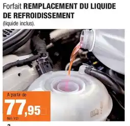Autobacs Remplacement du liquide de refroidissement offre