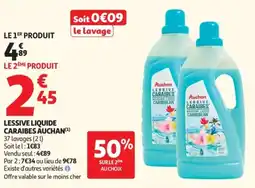 Auchan Lessive liquide caraibes auchan offre