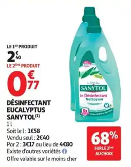 Auchan Désinfectant eucalyptus sanytol offre