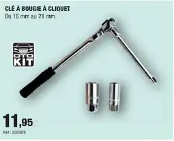 Autobacs Clé à bougie à cliquet offre