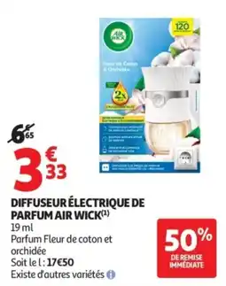 Auchan Diffuseur électrique de parfum air wick offre