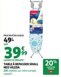Auchan Table à repasser small neo vileda offre