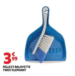 Auchan Pelle et balayette twist elephant offre